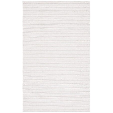 Safavieh 4 x 6 ft. Kilim Flat Weave Rectangle Area Rug Light Grey & Ivory KLM450F-4